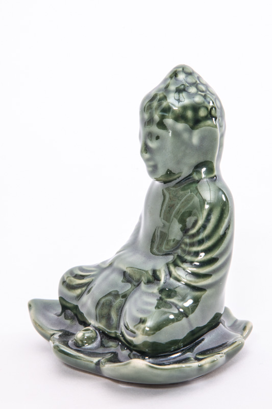 Räucherstäbchenhalter Buddha grün