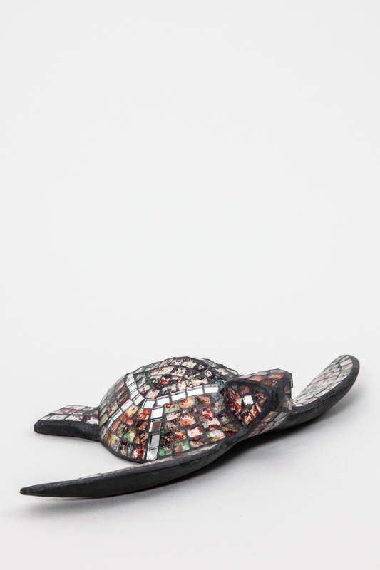 Schildkröte mit Mosaik verziert 15 cm