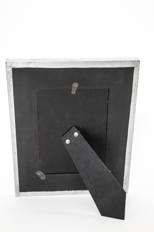Bilderrahmen Mangoholz mit Messing Jali- und Aluminiumbeschlägen 12.5 x 17.5 cm