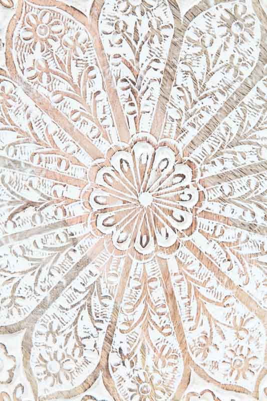 Tischdeko Blume "Merhab" geschnitzt 30 x 40 cm