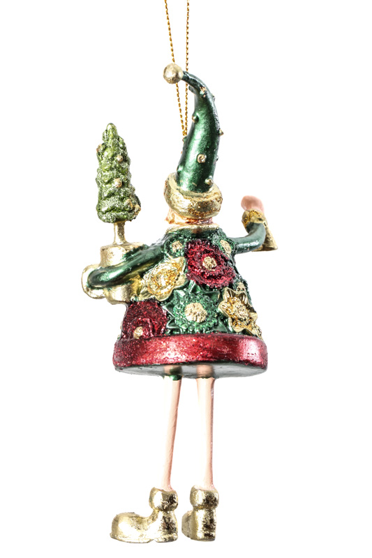 Hänger Nikolaus "Floral Dream" mit Glocke und Baum