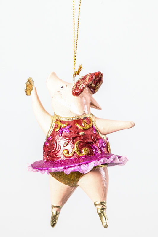 Hänger Schweinchen "Ballerina Prezzi" mit Blumen