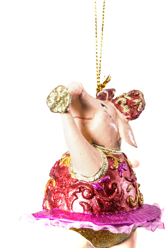 Hänger Schweinchen "Ballerina Prezzi" mit Blumen