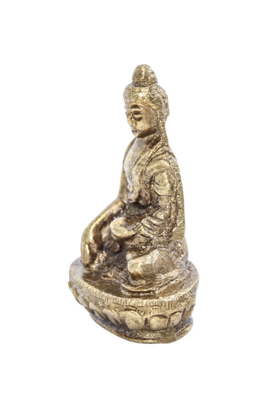 Messingfigur Buddha betend