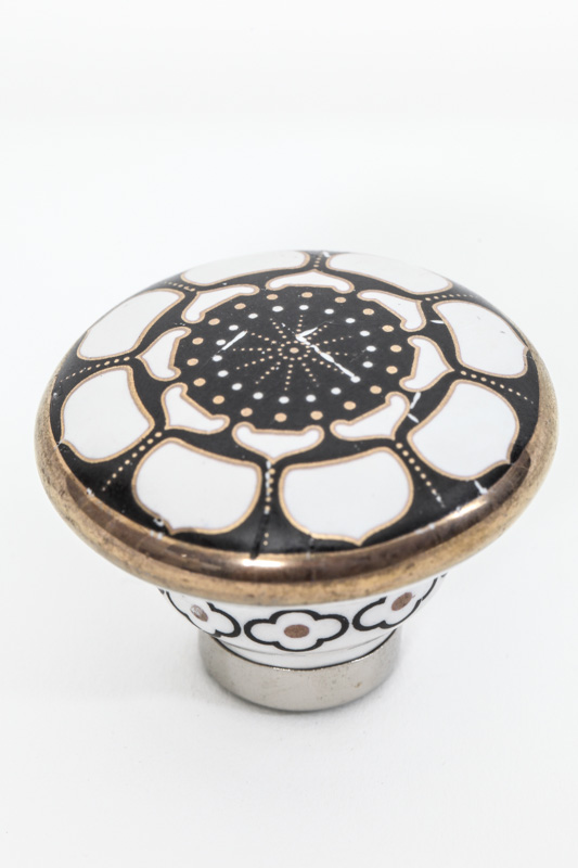 Türknopf Keramik verziert