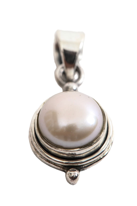 Silberanhänger Perle