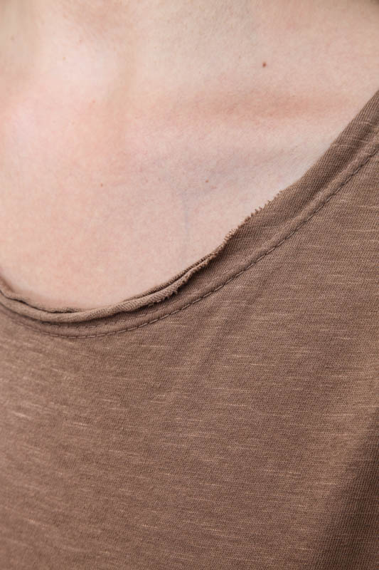 T-Shirt Baumwolle braun - One Size