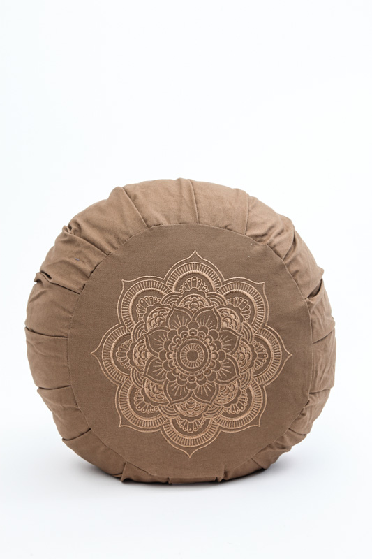 Meditationskissen Mandala braun 30 x 30 x 15 cm