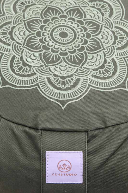 Meditationskissen Mandala khaki 30 x 30 x 15 cm