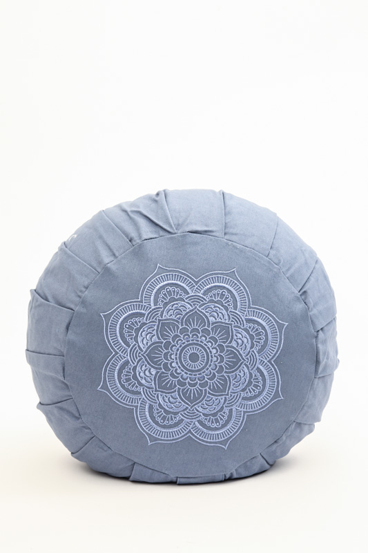 Meditationskissen Mandala acquablau 30 x 30 x 15 cm