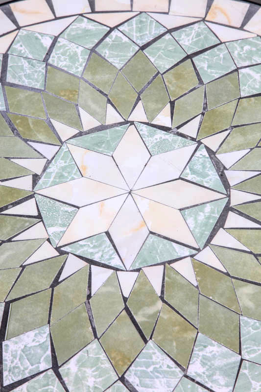 Mosaiktisch rund multicolor 60 cm
