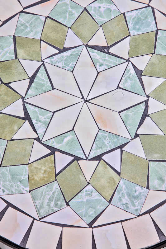 Stuhl Metall Mosaik multicolor 39 x 50 x 94 cm