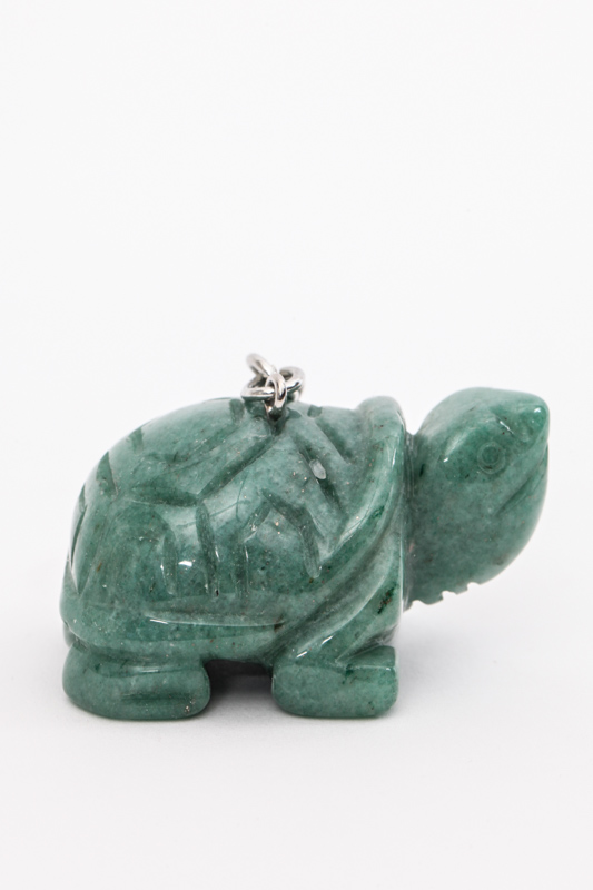 Schlüsselanhänger Schildkröte grüne Jade