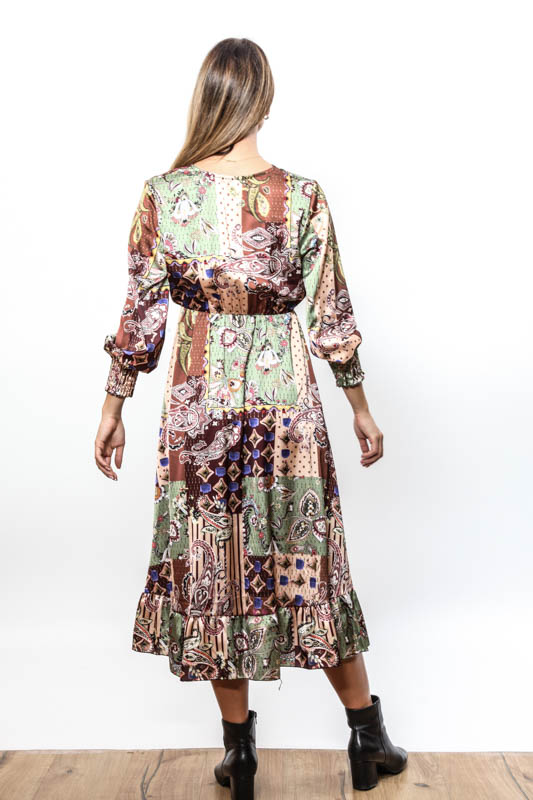 Kleid lang multicolor assortiert - One Size
