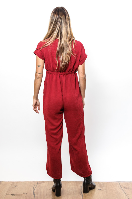 Jumpsuit weinrot - One Size