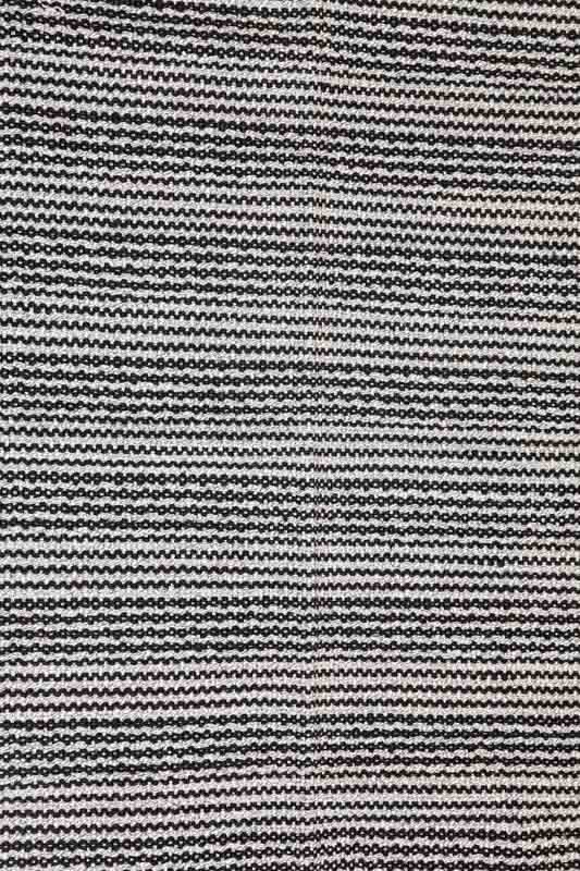 Teppich Baumwolle schwarz/natur 90x150 cm