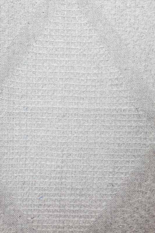 Decke Baumwolle grau uni 125 x 150 cm