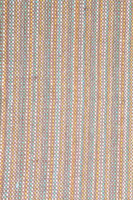 Teppich Baumwolle braun/multicolor/gelb/grün 45 x 85 cm