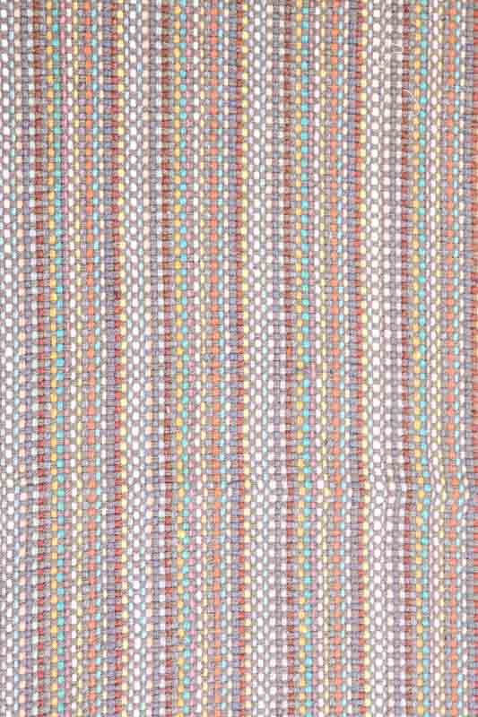 Teppich Baumwolle grau/multicolor 45 x 85 cm