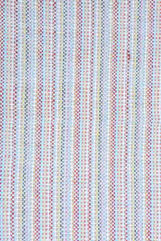Teppich Baumwolle hellblau/multicolor 45 x 85 cm