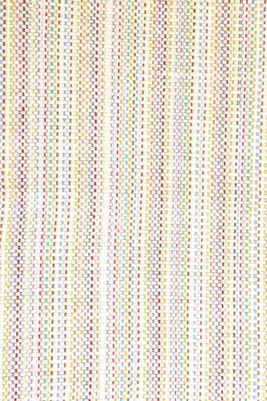 Teppich Baumwolle hellgelb/beige/multicolor 45 x 85 cm