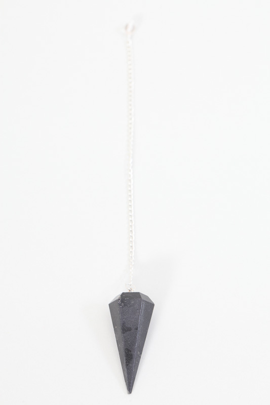 Pendel schwarzer Obsidian 21 cm