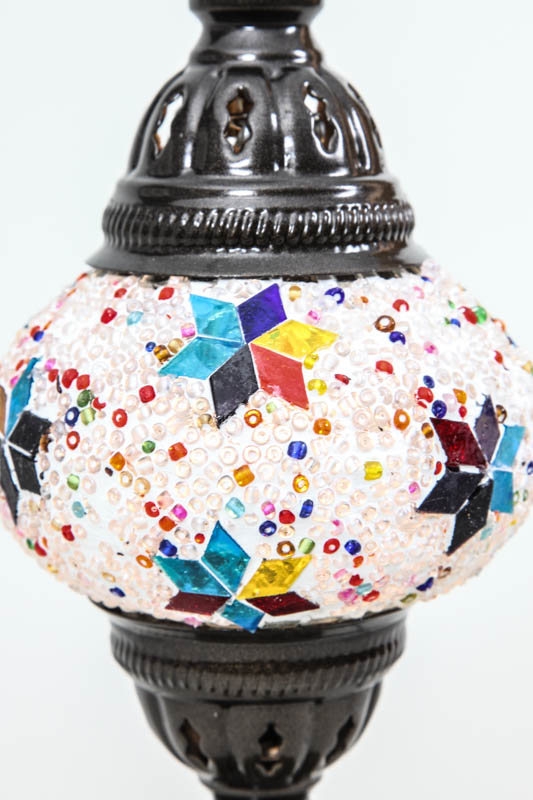 Mosaiklampe multicolor 13 x 13 x 30 cm