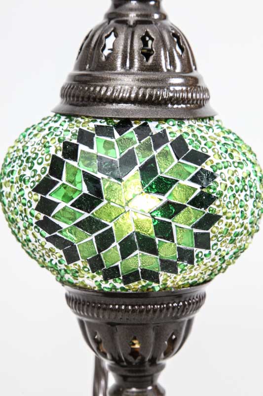 Mosaiklampe grün 22 x 22 x 44 cm