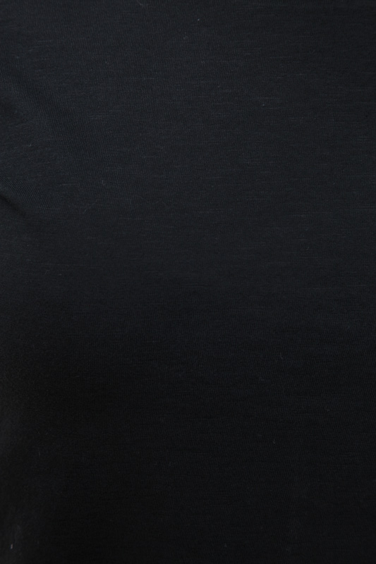 T-Shirt kurzarm Baumwolle schwarz - One Size