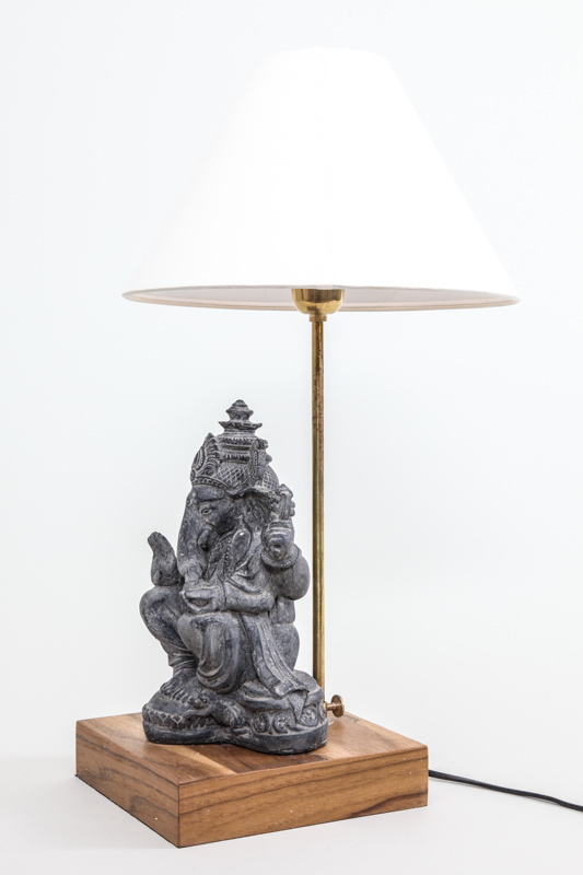 Lampe Ganesha grau 27cm