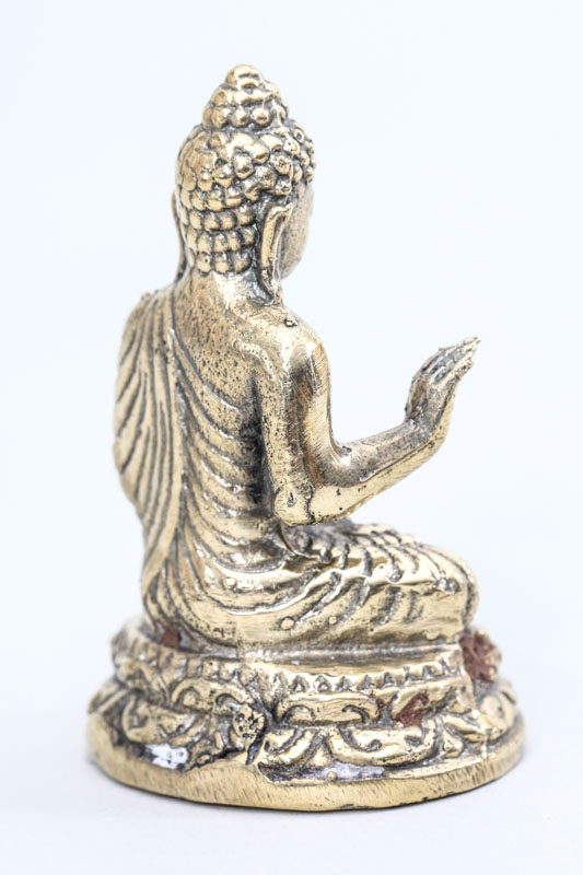 Buddha Yogasitz goldfarben