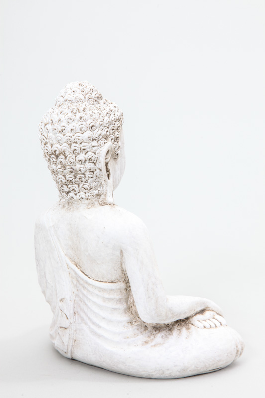 Buddha steingrau 22 cm