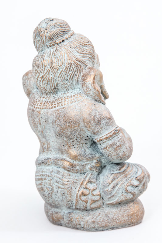 Ganesha türkis/goldfarben 20 cm