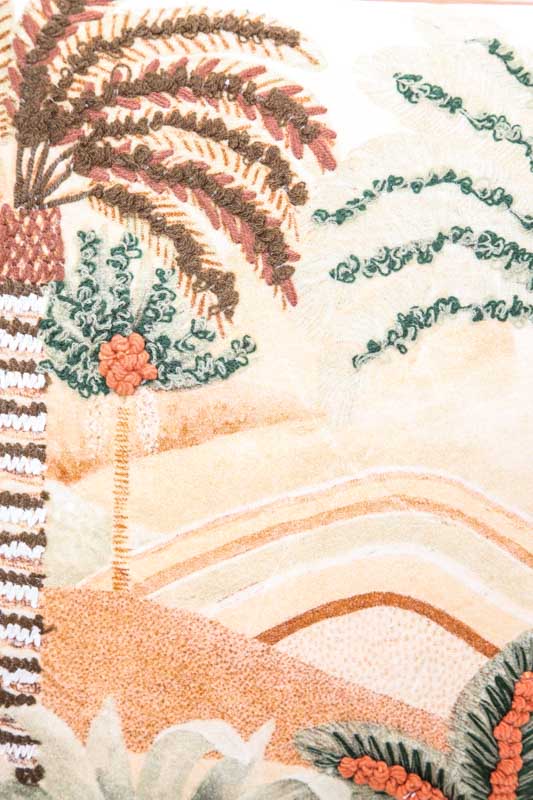 Zierkissen Baumwolle Palmen 40 x 40 cm