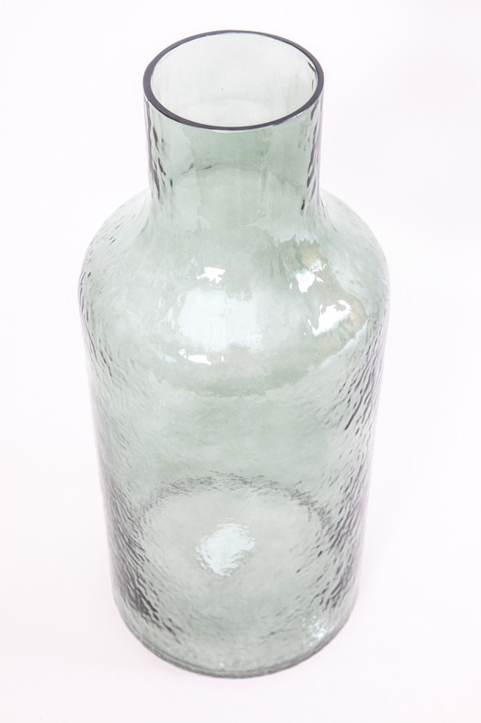 Vase Glas grün 17.5 x 40 cm