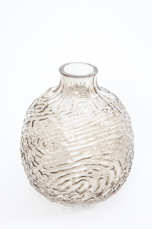 Vase Glas taupe 14 x 16 cm