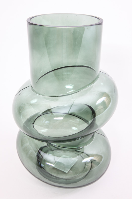 Vase Glas grün 16 x 25.5 cm