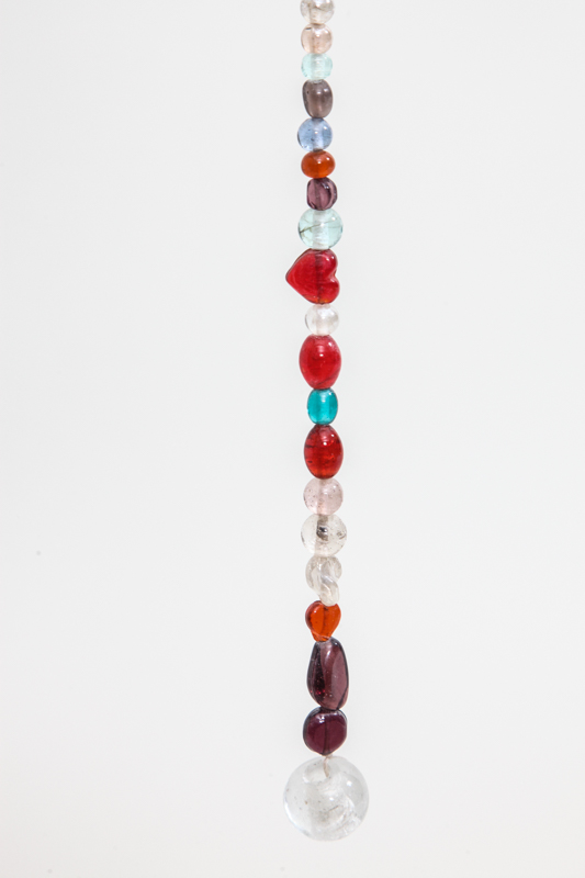 Glasperlenstrang Perlen gross multicolor 200 cm