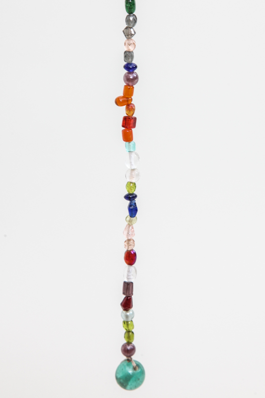 Glasperlenstrang Perlen klein multicolor 200 cm