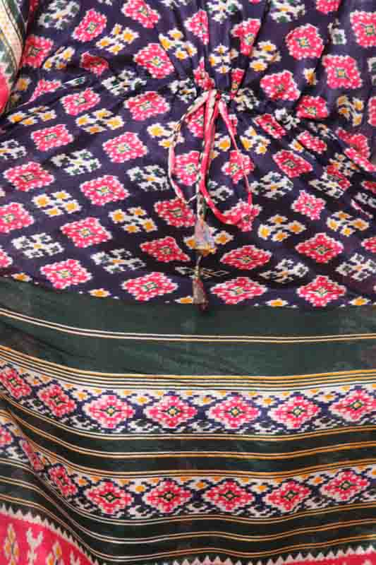 Poncho lang Sari assortiert - One Size