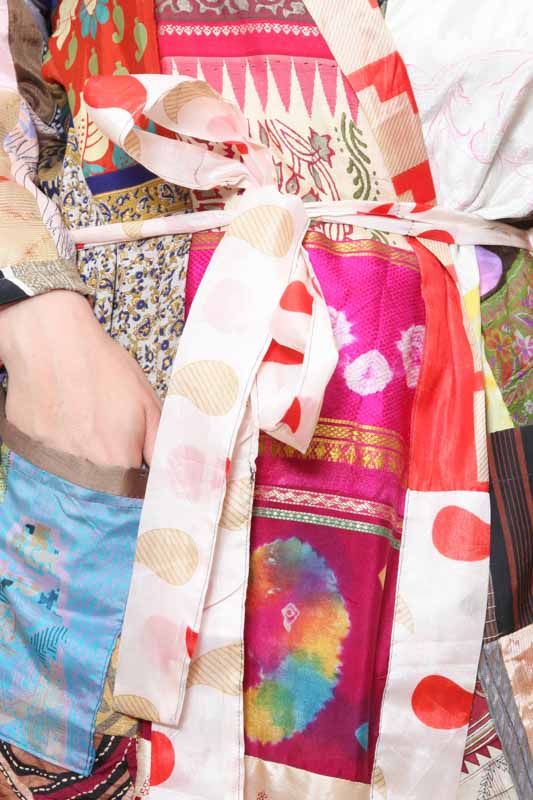 Kimono Patchwork Sari - One Size