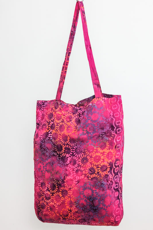 Shopping Bag bedruckt rosa/multicolor