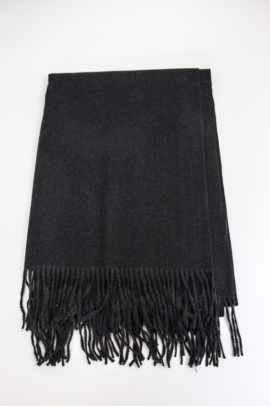 Schal Viskose/Wolle schwarz 65 x 180 cm