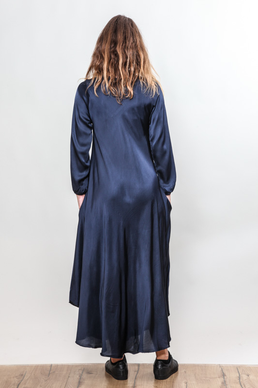 Kleid Viskose marineblau - One Size