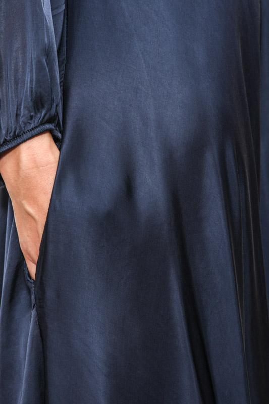 Kleid Viskose marineblau - One Size