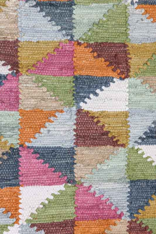 Teppich Baumwolle multicolor 60 x 90 cm