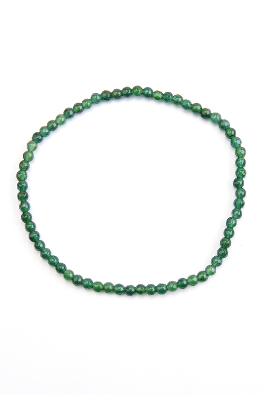 Fusskette grüne Jade 26 cm