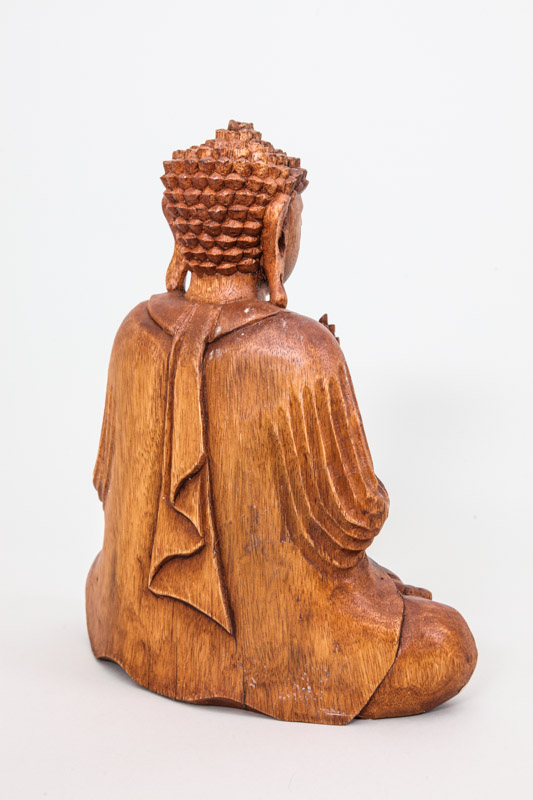 Buddha Lotussitz natur 30cm