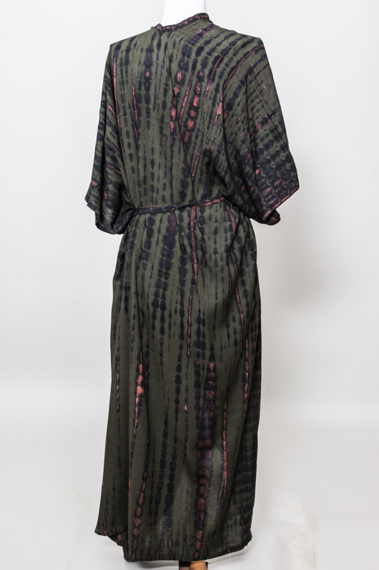 Kimono lang khaki gestreift - One Size