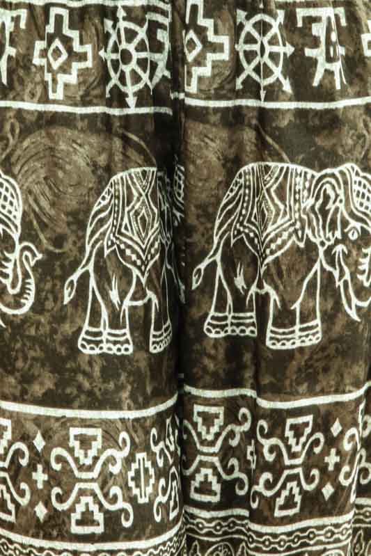 Hose Aladin Elefant khaki weiss - One Size